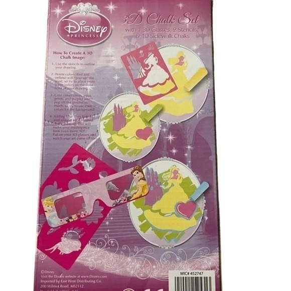 Disney Princess 3D Chalk Set New - Picture 2 of 2